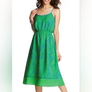 LOFT green spaghetti strap long lightweight‎ dress size M